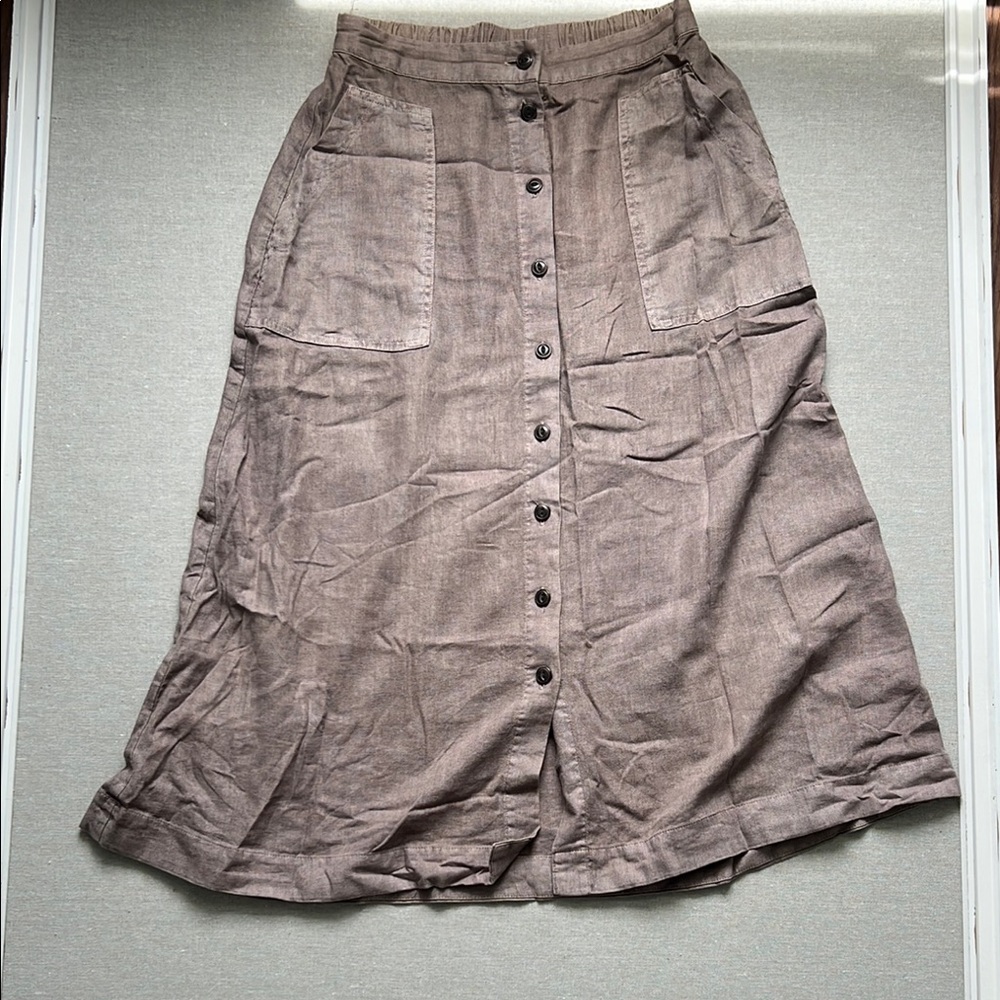 Universal Thread Pink Midi A-Line Skirt